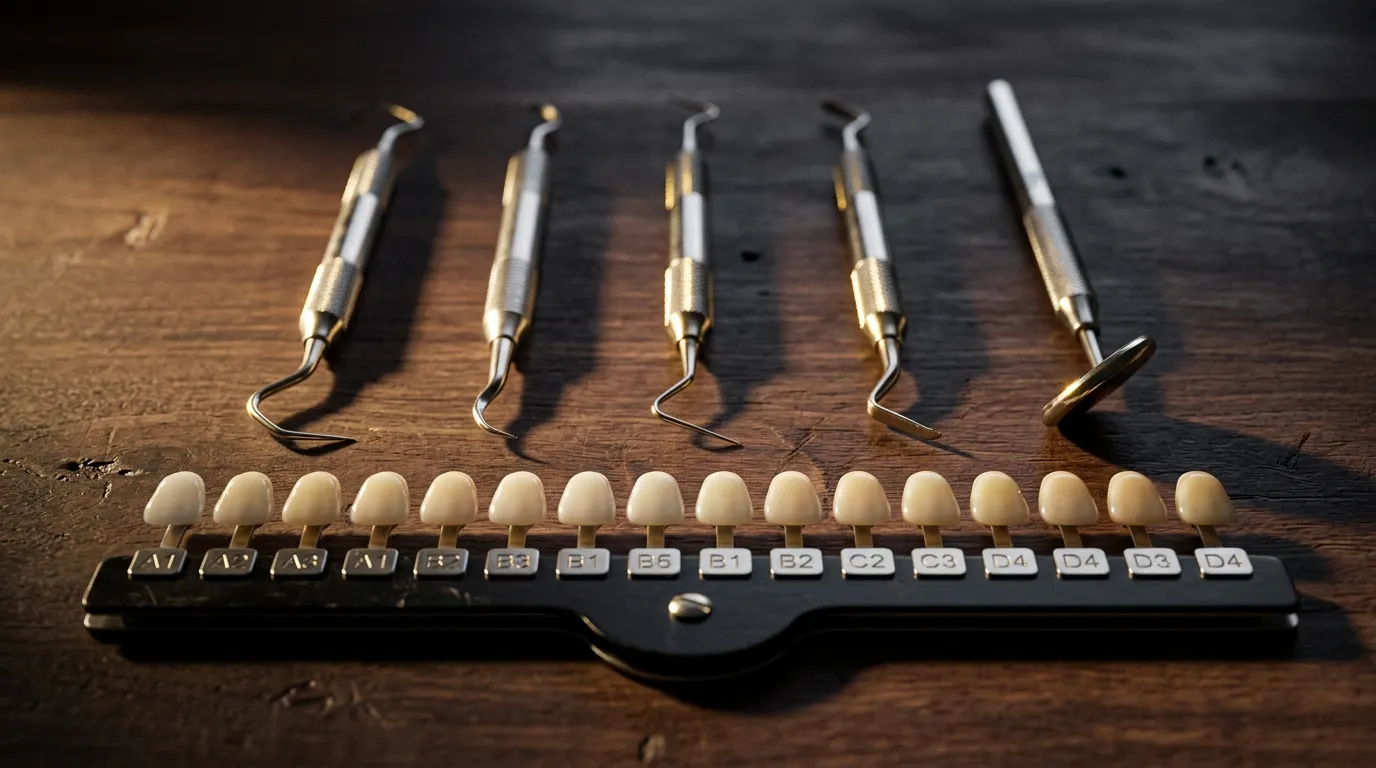 Precisie-instrumentarium klaargezet voor een behandeling