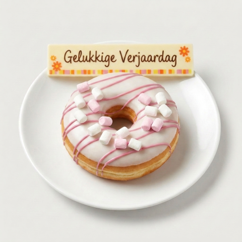 Verjaardag-donut